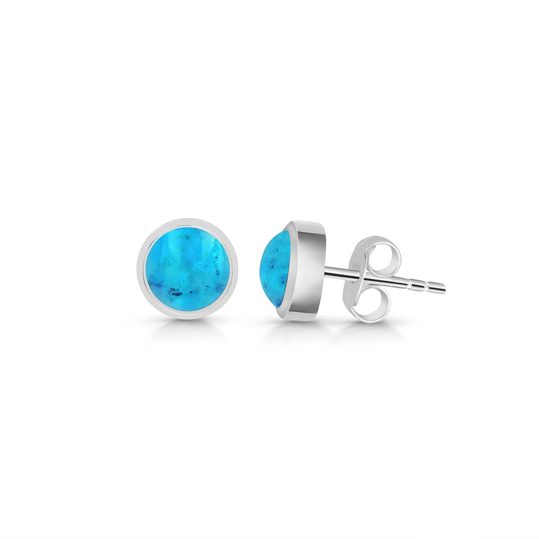 Turquoise Stud Earring-(TRQ-SE-724.)
